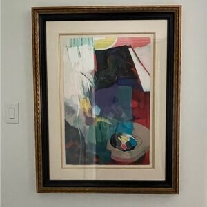 Hessam Abrishami “Black Apple” Giclee 1/50 Framed with Black and Gold Frame